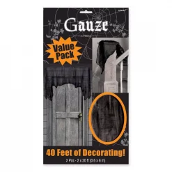 Brand new 😍 Amscan 20 Ft. X 2 Ft. 💀 Halloween Gauze Cloth (2-Count ) ✔️