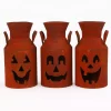 Cheap 🎁 Gerson Rustic Metal Milk Can Jack-O-Lantern Luminaries (Set Of 3) 🔔