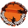 Budget ⌛ Xia Home Fashions 0.1 In. X 8 In. Round Witch Embroidered Cutwork 🦇 Halloween Doilies (4-Set) 👍 -Halloween-Decorations Sales unnamed file 1054