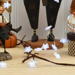 Promo 🔥 LUMABASE 8 Ft. 40-Lights Battery Operated LED Mini String Lights With 🎃 Halloween Ghost (Set Of 2) 👍 -Halloween-Decorations Sales unnamed file 1080