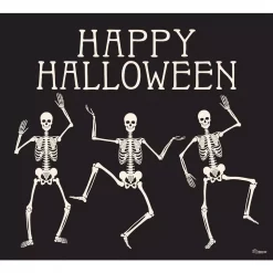 Deals 🔥 My Door Decor 7 Ft. X 8 Ft. Happy 🎃 Halloween Skeletons 🎃 Halloween Garage Door Decor Mural For Single Car Garage 🥰