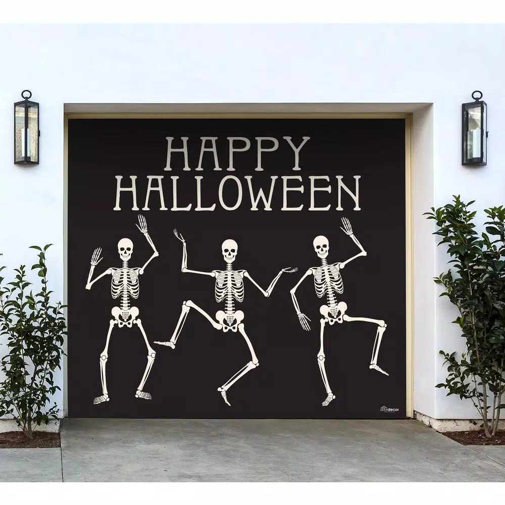 Deals 🔥 My Door Decor 7 Ft. X 8 Ft. Happy 🎃 Halloween Skeletons 🎃 Halloween Garage Door Decor Mural For Single Car Garage 🥰 4 Deals 🔥 My Door Decor 7 Ft. X 8 Ft. Happy 🎃 Halloween Skeletons 🎃 Halloween Garage Door Decor Mural For Single Car Garage 🥰 - Image 2