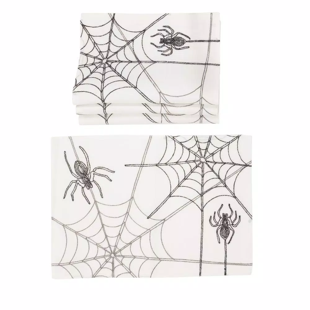 Cheapest ๐ Xia Home Fashions 0.1 In. H X 14 In. W X 20 In. D ๐ง Halloween Spider Web Double Layer Placemats In White (Set Of 4) ๐ 3 Cheapest ๐ Xia Home Fashions 0.1 In. H X 14 In. W X 20 In. D ๐ง Halloween Spider Web Double Layer Placemats In White (Set Of 4) ๐