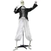 Coupon 🛒 Haunted Hill Farm 5 Ft. Animatronic Talking Skeleton Groom 💀 Halloween Prop ⌛