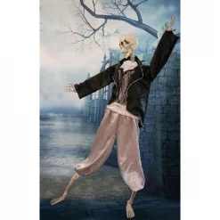 Coupon 🛒 Haunted Hill Farm 5 Ft. Animatronic Talking Skeleton Groom 💀 Halloween Prop ⌛ -Halloween-Decorations Sales unnamed file 1100