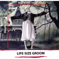 Coupon 🛒 Haunted Hill Farm 5 Ft. Animatronic Talking Skeleton Groom 💀 Halloween Prop ⌛ -Halloween-Decorations Sales unnamed file 1107