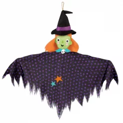 Outlet ✨ Amscan 24 In. Medium 🦇 Halloween Hanging Witch Decoration (4-Pack) ⭐