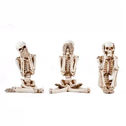 Flash Sale ๐คฉ Worth Imports See No, Hear No, Speak No Evil Skeleton Figurine (Set Of 3) ๐