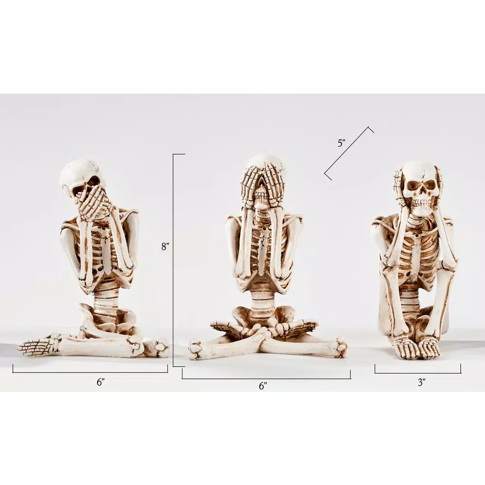 Flash Sale 🤩 Worth Imports See No, Hear No, Speak No Evil Skeleton Figurine (Set Of 3) 🌟 4 Flash Sale 🤩 Worth Imports See No, Hear No, Speak No Evil Skeleton Figurine (Set Of 3) 🌟 - Image 2