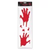 Brand new ✨ Amscan 21 In. X 6.5 In. 🧛 Halloween Bloody Hands Gel Clings (4-Pack) ⌛