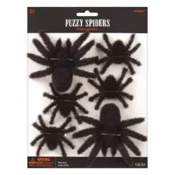 Coupon 🔥 Amscan 3.75 In. 🧛 Halloween Fuzzy Spiders Multi-Pack (3-Pack) 🛒