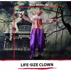 New 🔥 Haunted Hill Farm 5.5 Ft. Animatronic Scary Talking Clown 💀 Halloween Prop 🧨 -Halloween-Decorations Sales unnamed file 128