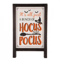 Hot Sale ⌛ Glitzhome 24 In. H 🧛 Halloween Wooden Sanding Easel Sign Decor Or Hanging Decor (2-Function) 🧨 -Halloween-Decorations Sales unnamed file 160