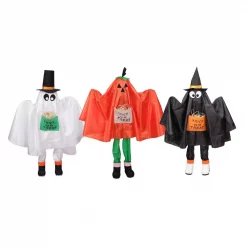 New 😀 Northlight 36 In. Ghost Pumpkin And Bat Standing 🧛 Halloween Kid Figures (Set Of 3) 🔔
