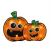 Promo 🎉 Northlight 11.5 In. Lighted Jack-O-Lantern Pumpkin Couple Window Silhouette 🔥