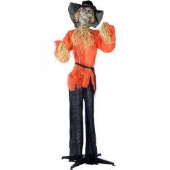 Brand new ๐ฏ Haunted Hill Farm 5 Ft. Animatronic Skeleton Scarecrow ๐ Halloween Prop ๐