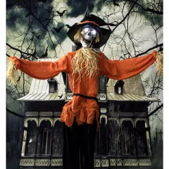 Brand new 💯 Haunted Hill Farm 5 Ft. Animatronic Skeleton Scarecrow 💀 Halloween Prop 😀 -Halloween-Decorations Sales unnamed file 195