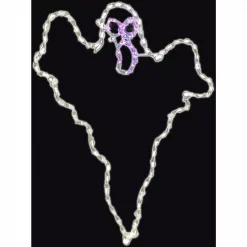 Cheap โ๏ธ Haunted Hill Farm 48 In. X 40 In. Scary Ghost Indoor/Outdoor LED ๐ง Halloween Window Light ๐