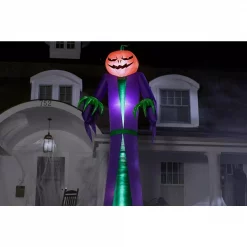 Promo 🎉 Gemmy 12 Ft. H. 🦇 Halloween Airblown Projection Inflatable Fire And Ice Jack O Reaper 🦇 Halloween Inflatable 👍 -Halloween-Decorations Sales unnamed file 219