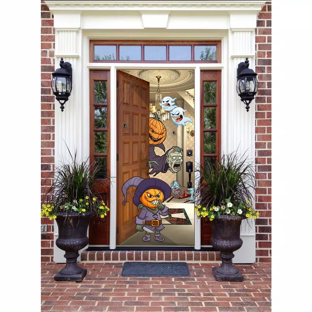 Flash Sale โ๏ธ My Door Decor 36 In. X 80 In. ๐ฆ Halloween Front Door Banner Mural Sign Decor Pumpkin Heads ๐ฅ 4 Flash Sale โ๏ธ My Door Decor 36 In. X 80 In. ๐ฆ Halloween Front Door Banner Mural Sign Decor Pumpkin Heads ๐ฅ - Image 3
