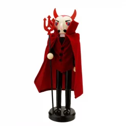 Discount 👏 Northlight 14 In. Red Devil Wooden 🧛 Halloween Nutcracker 😀