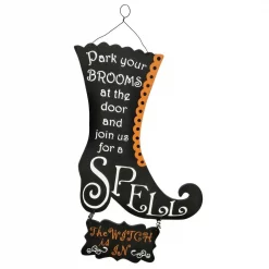 Promo 👍 National Tree Company 18 In. 🎃 Halloween Boot Wall Decor 😀