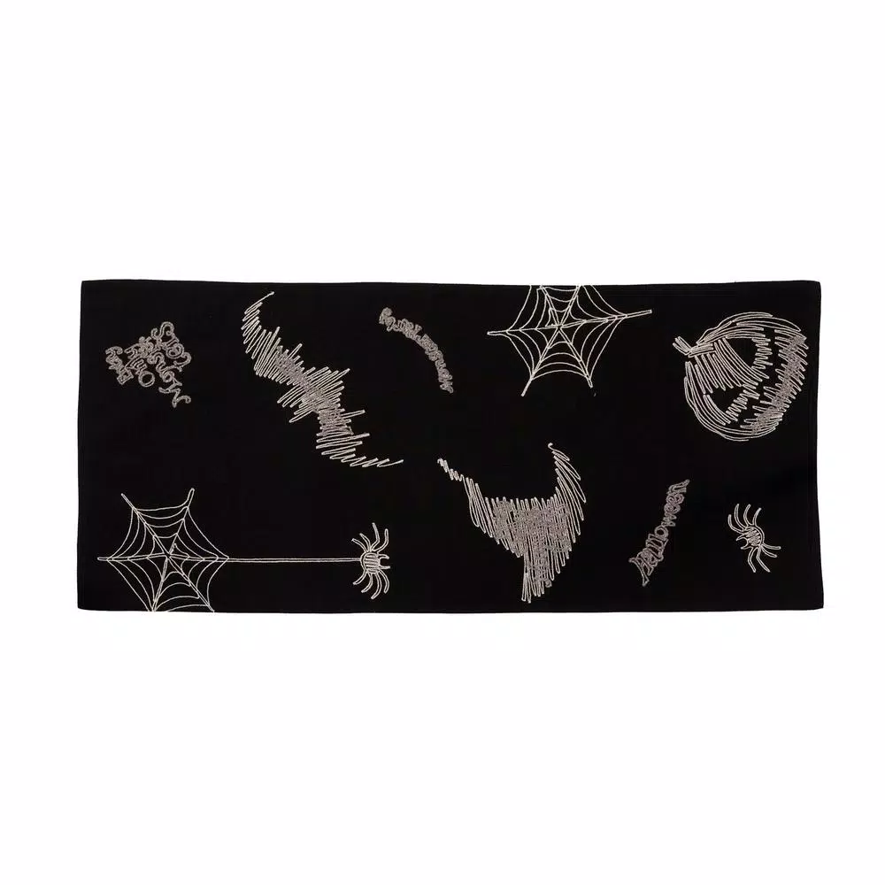 Best deal ๐ฅฐ Xia Home Fashions 0.1 In. H X 16 In. W X 36 In. D Happy ๐ฆ Halloween Double Layer Table Runner In Black ๐ 3 Best deal ๐ฅฐ Xia Home Fashions 0.1 In. H X 16 In. W X 36 In. D Happy ๐ฆ Halloween Double Layer Table Runner In Black ๐