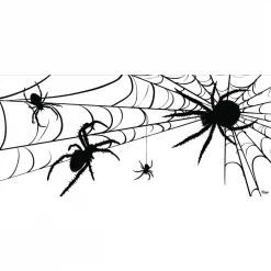 Hot Sale 🎉 My Door Decor 7 Ft. X 16 Ft. Spiders 💀 Halloween Garage Door Decor Mural For Double Car Garage Car Garage 🛒