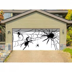 Hot Sale 🎉 My Door Decor 7 Ft. X 16 Ft. Spiders 💀 Halloween Garage Door Decor Mural For Double Car Garage Car Garage 🛒 -Halloween-Decorations Sales unnamed file 253