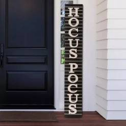 Budget 😀 Glitzhome 60 In. H 🎃 Halloween Wooden Hocus Pocus Standing Porch Sign Or Hanging Decor (KD, 2-Function) 👍 -Halloween-Decorations Sales unnamed file 280
