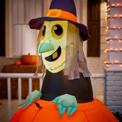 New ❤️ Gemmy 5.5 Ft. Train 🦇 Halloween Airblown Inflatable 🧨 -Halloween-Decorations Sales unnamed file 284