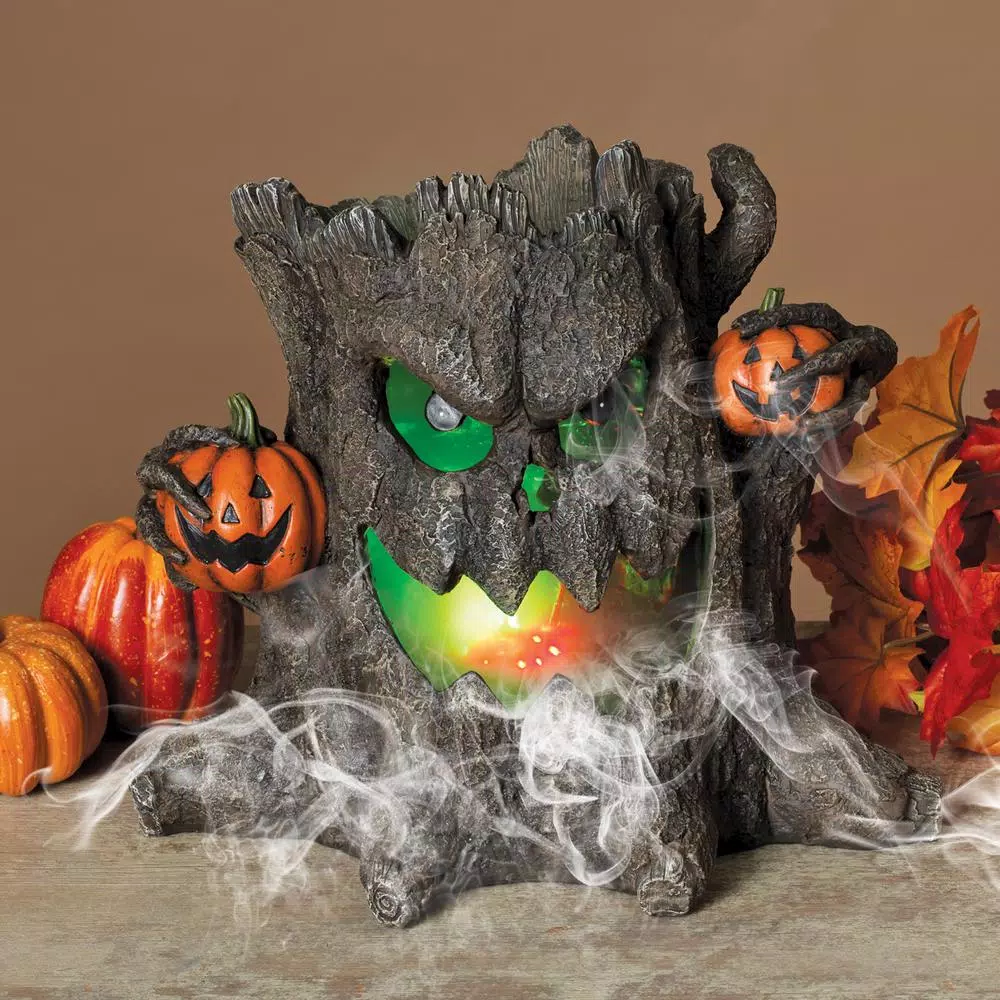 Promo ❤️ Gerson 12.4 In. L Electric Smoking Haunted Tree Stump ✔️ 4 Promo ❤️ Gerson 12.4 In. L Electric Smoking Haunted Tree Stump ✔️ - Image 2