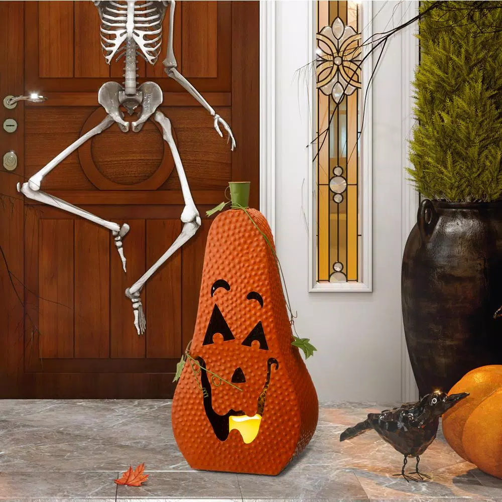 Promo ๐ Glitzhome 23.62 In. H ๐ฆ Halloween Metal Jack-O-Lantern With LED Pillar โญ 8 Promo ๐ Glitzhome 23.62 In. H ๐ฆ Halloween Metal Jack-O-Lantern With LED Pillar โญ - Image 6