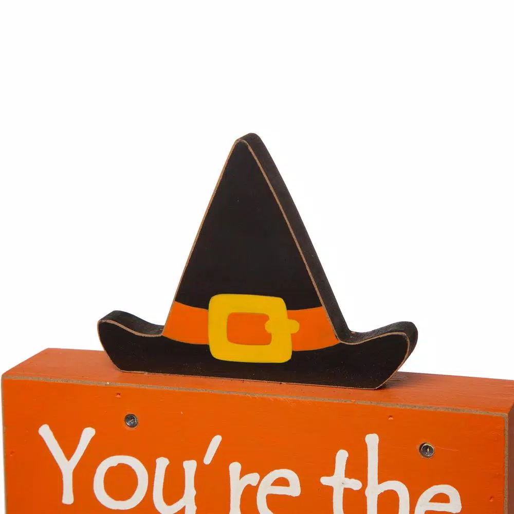 Discount 😀 Glitzhome 11.54 In. H 🧛 Halloween Wooden Lighted Witch/Word Block Table Decor 👍 7 Discount 😀 Glitzhome 11.54 In. H 🧛 Halloween Wooden Lighted Witch/Word Block Table Decor 👍 - Image 5