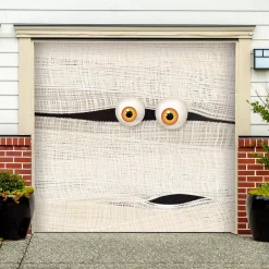 Best deal 👏 My Door Decor 7 Ft. X 8 Ft. Mummy Face 💀 Halloween Garage Door Decor Mural For Single Car Garage 🔥 -Halloween-Decorations Sales unnamed file 304