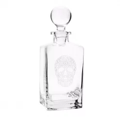 New 😀 Cathy's Concepts Cathy’s Concepts 10 In. Sugar Skull 32 Oz. 💀 Halloween Square Whiskey Decanter 🎉 -Halloween-Decorations Sales unnamed file 320