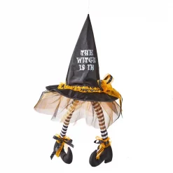 Coupon ๐ Worth Imports 28 In. ๐ฆ Halloween Hanging Witch Hat With Legs ๐