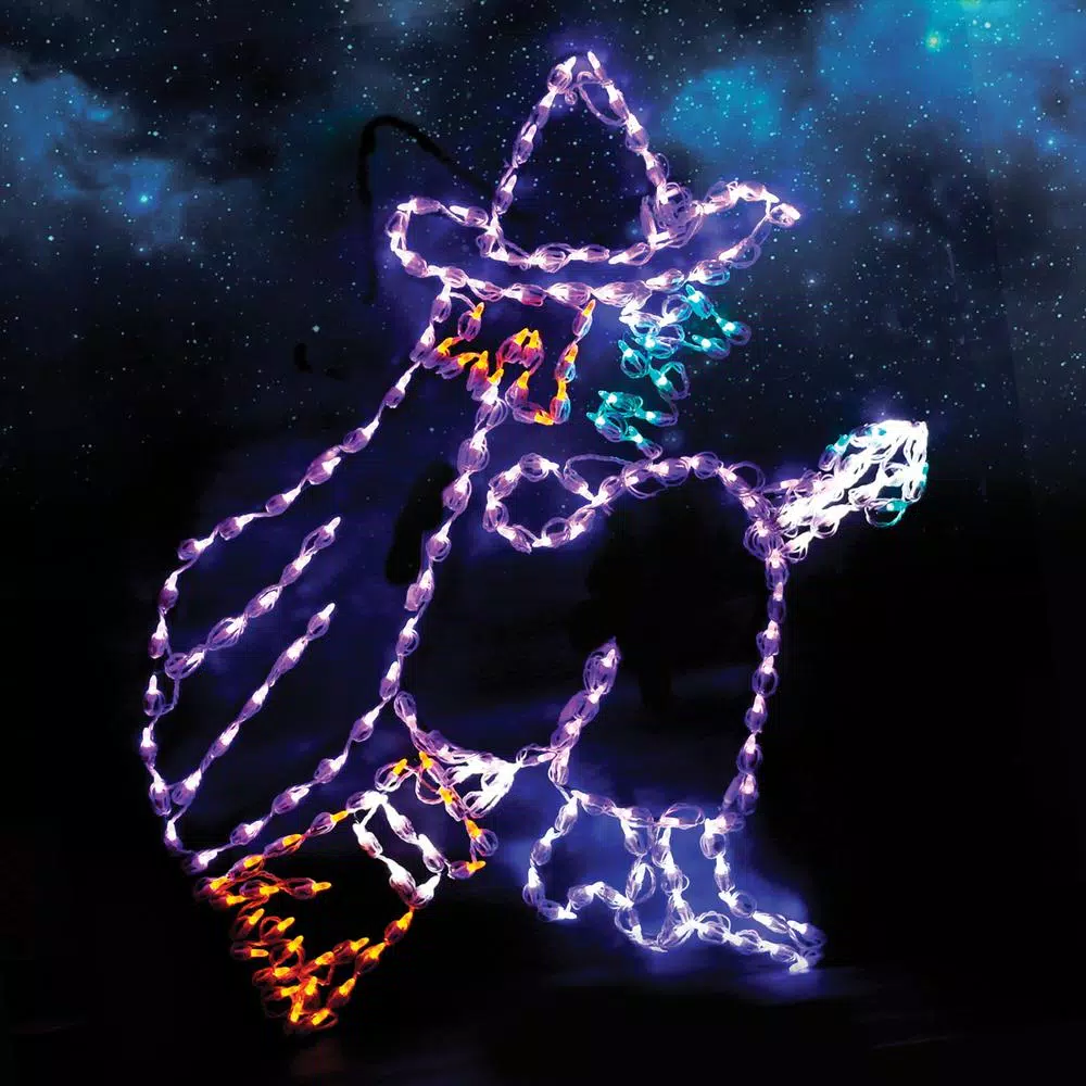 Outlet π― HOLIDYNAMICS HOLIDAY LIGHTING SOLUTIONS Holidynamics, π§ Halloween Yard Decoration 46 In. LED Flying Witch π 3 Outlet π― HOLIDYNAMICS HOLIDAY LIGHTING SOLUTIONS Holidynamics, π§ Halloween Yard Decoration 46 In. LED Flying Witch π