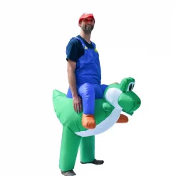 Coupon 🥰 ALEKO 1- Size Fits All Unisex Mario Riding Yoshi Adult 🦇 Halloween Costume 🌟 -Halloween-Decorations Sales unnamed file 403