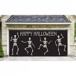 Buy ⭐ My Door Decor 7 Ft. X 16 Ft. Happy 🦇 Halloween Skeletons Garage Door Decor Mural For Double Car Garage Car Garage 🔔 -Halloween-Decorations Sales unnamed file 411