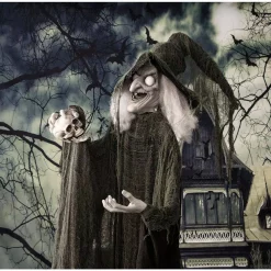 Best deal 😍 Haunted Hill Farm 6 Ft. Animatronic Talking Witch 🦇 Halloween Prop 🎁 -Halloween-Decorations Sales unnamed file 421