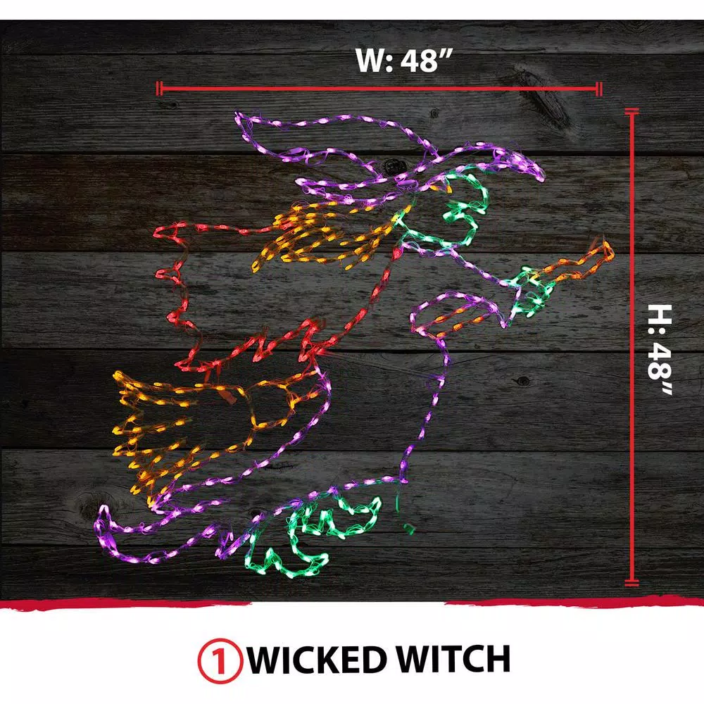 Best reviews of โ๏ธ Haunted Hill Farm 48 In. X 48 In. Wicked Witch On A Broom Indoor/Outdoor LED ๐ Halloween Window Light ๐คฉ 7 Best reviews of โ๏ธ Haunted Hill Farm 48 In. X 48 In. Wicked Witch On A Broom Indoor/Outdoor LED ๐ Halloween Window Light ๐คฉ - Image 5