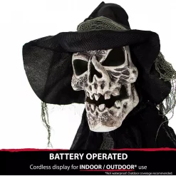 Cheapest 🥰 Haunted Hill Farm 6 Ft. Skeleton Witch 🦇 Halloween Prop 👏 -Halloween-Decorations Sales unnamed file 482