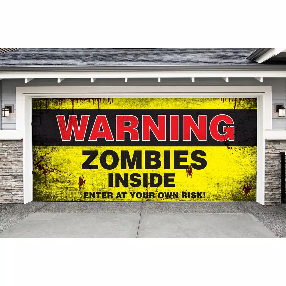 Deals β€οΈ My Door Decor 7 Ft. X 16 Ft. Zombies Inside π Halloween Garage Door Decor Mural For Double Car Garage Car Garage π€© 5 Deals β€οΈ My Door Decor 7 Ft. X 16 Ft. Zombies Inside π Halloween Garage Door Decor Mural For Double Car Garage Car Garage π€© - Image 3