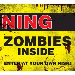 Buy 🌟 My Door Decor 7 Ft. X 8 Ft. Zombies Inside 🧛 Halloween Garage Door Decor Mural For Split Car Garage 👍 -Halloween-Decorations Sales unnamed file 546