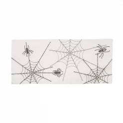 Wholesale 👏 Xia Home Fashions 0.1 In. H X 16 In. W X 36 In. D 🎃 Halloween Spider Web Double Layer Table Runner In White ✔️