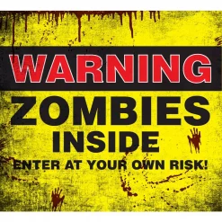 Best Pirce 🥰 My Door Decor 7 Ft. X 8 Ft. Zombies Inside 🦇 Halloween Garage Door Decor Mural For Single Car Garage 👍