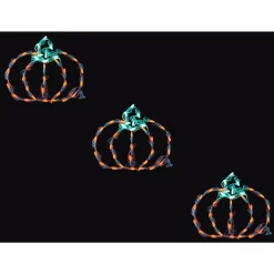 Hot Sale 👏 Haunted Hill Farm Mini Pumpkins Indoor/Outdoor LED 🦇 Halloween Window Lights (Set Of 3) 😉