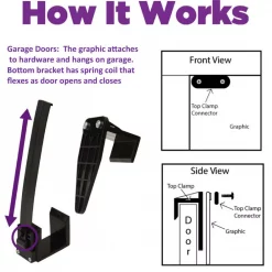 Best Pirce 🥰 My Door Decor 7 Ft. X 8 Ft. Zombies Inside 🦇 Halloween Garage Door Decor Mural For Single Car Garage 👍 -Halloween-Decorations Sales unnamed file 580