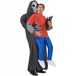 Deals 😉 Gemmy Adult Inflatable Grim Reaper Victim Costume 😀